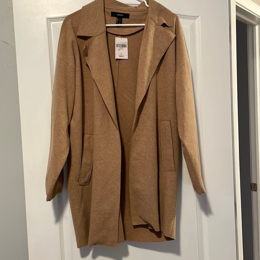 Tan light weight trench coat